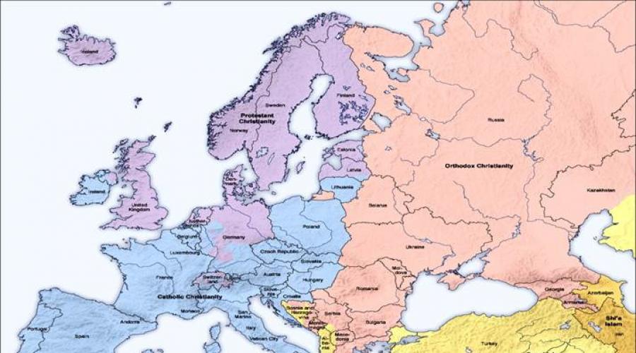 Zemlje vezane za južnu Evropu. Zemlje južne Evrope. Šta smo naučili