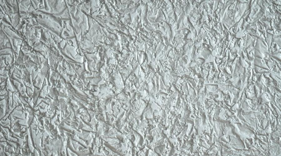Apply structural plaster. Structural decorative plaster 