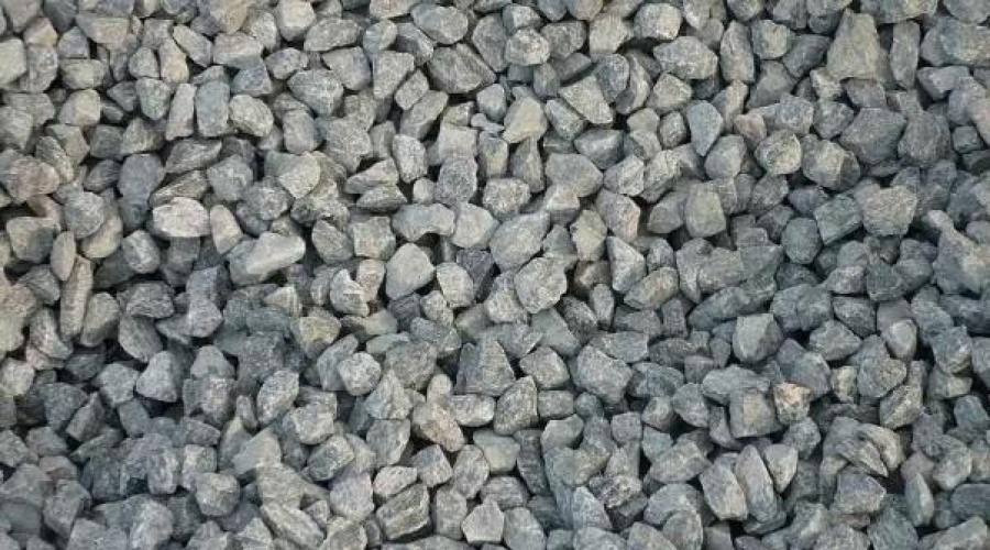 The proportion of rubble. Crushed stone: classification, density, fractions, specific weight