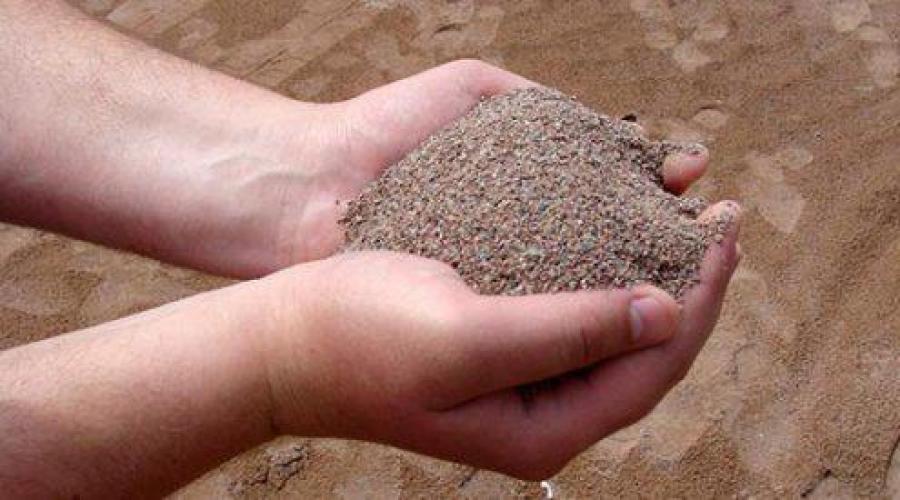 विशिष्ट गुणवत्ता क्वार्ट्ज। रेत की विशिष्टता