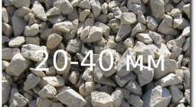 What is the density of granite rubble and its proportion?