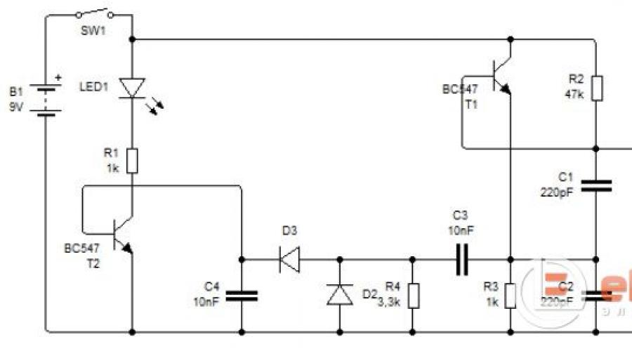 NM8016DIY-lab: frequenzimetro con funzione tester risonatore al quarzo.  Dispositivo per il controllo della frequenza del quarzo - apparecchiature di misurazione - strumenti Circuiti per il controllo del quarzo sul microcircuito 4060