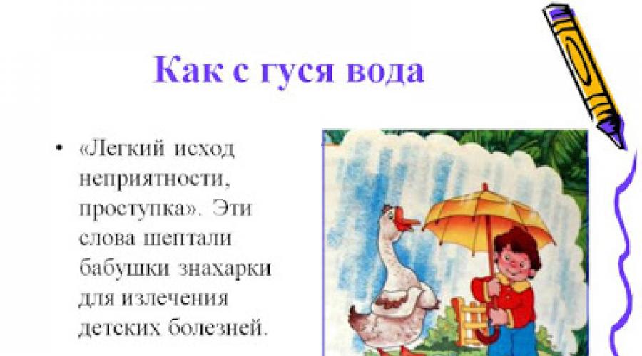 วลีภาษารัสเซียและความหมายของพวกเขาในการพูด วลีที่หมายถึงวลี