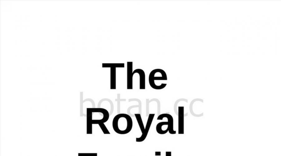 Prezentacija na temu kraljevske porodice Velike Britanije.  Prezentacija u engleskoj kraljevskoj porodici.  Poruka cilja lekcije